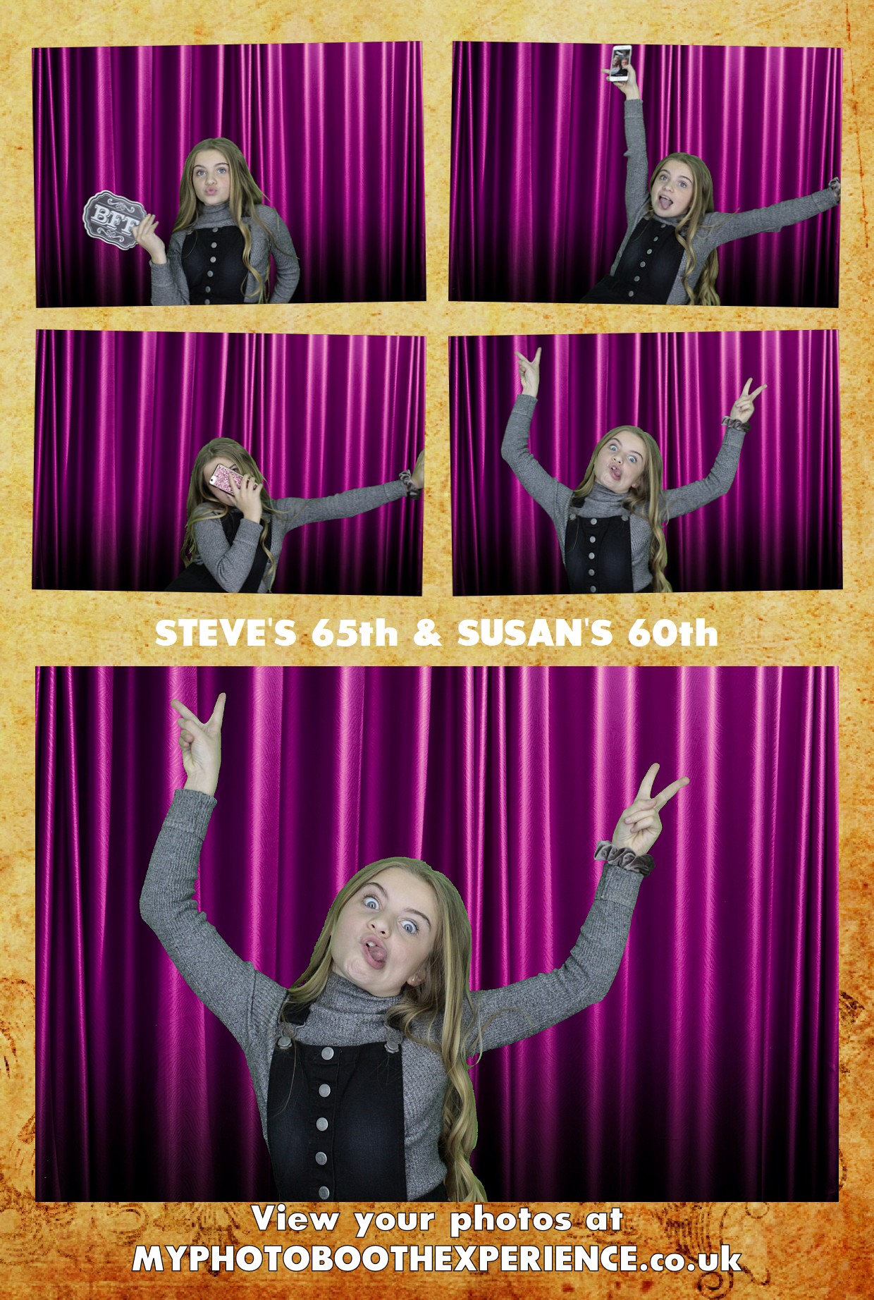 Steve's 65th & Susan 60th Birthday | View more photos from the event at gallery.myphotoboothexperience.co.uk/u/MyPhotoBoothExperienceLtd/Steves-65th-Susan-60th-Birthday